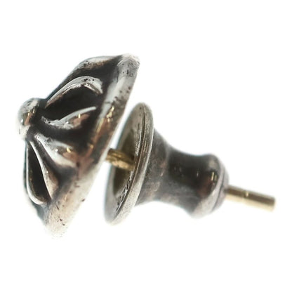 Chrome Hearts Stud Crsbll Cross Ball Earrings Silver
