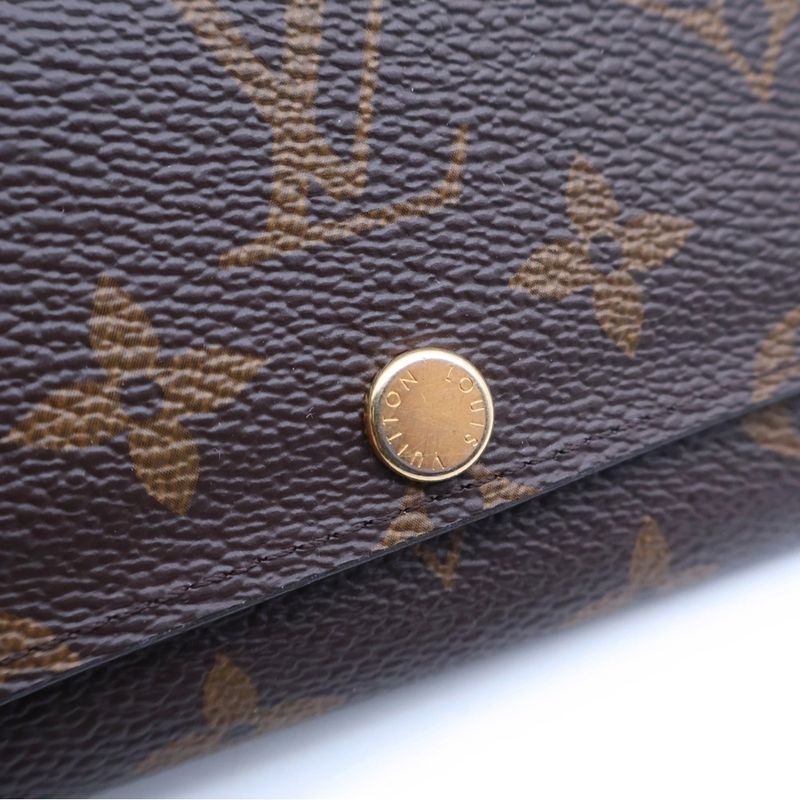 Louis Vuitton Monogram Multicles 6 Fuchsia Key Ring Key Case Bag Charm Brown