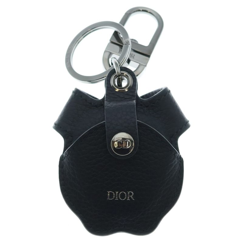 Dior Bobby Air Tag Oak Air Tag Case Key Holder Key Ring Gray Navy