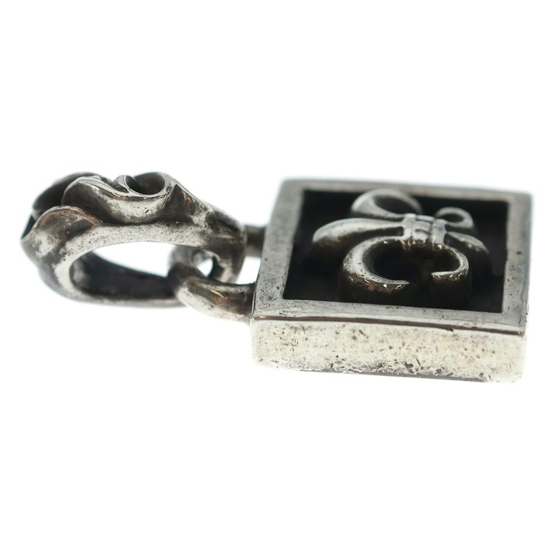 Chrome Hearts Framed BS Fluer Charm Pendant Top Silver