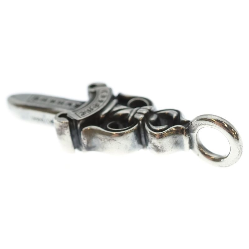 Chrome Hearts Double Dagger Daga Pendant Top Silver