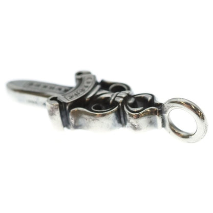 Chrome Hearts Double Dagger Daga Pendant Top Silver