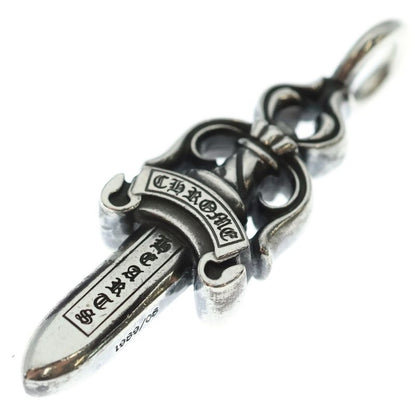 Chrome Hearts Double Dagger Daga Pendant Top Silver