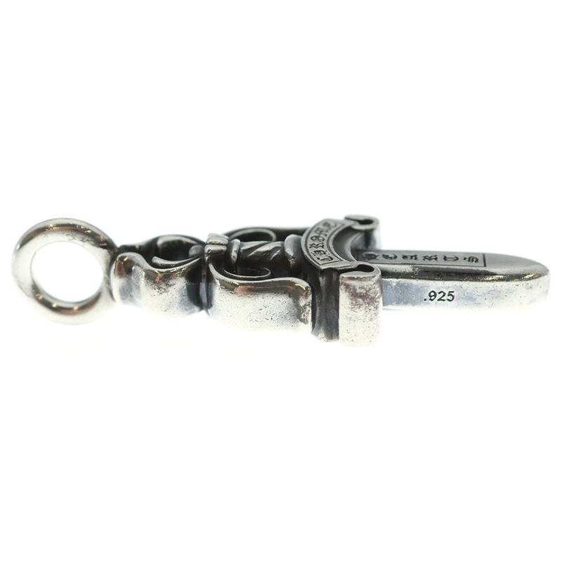Chrome Hearts Double Dagger Daga Pendant Top Silver