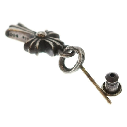 Chrome Hearts Bby Pprchn Baby Fat Cross Drop Earrings Silver