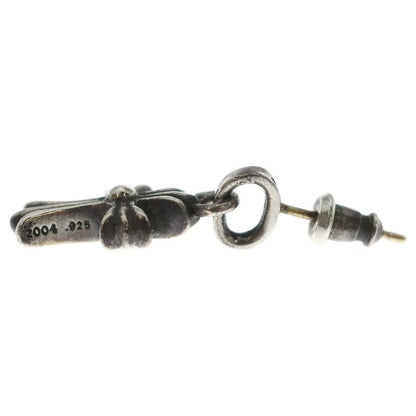 Chrome Hearts Bby Pprchn Baby Fat Cross Drop Earrings Silver