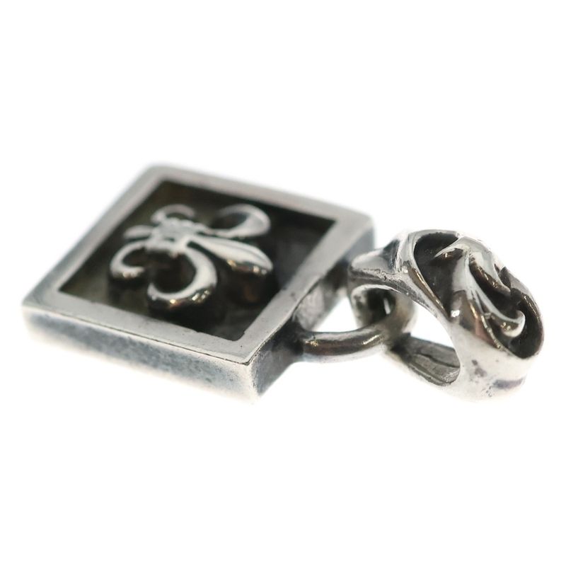 Chrome Hearts Framed BS Fluer Charm Pendant Top Silver