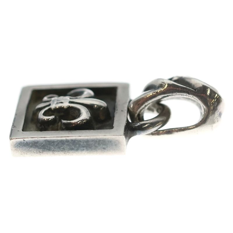 Chrome Hearts Framed BS Fluer Charm Pendant Top Silver