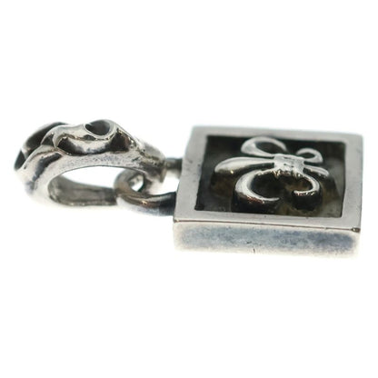 Chrome Hearts Framed BS Fluer Charm Pendant Top Silver