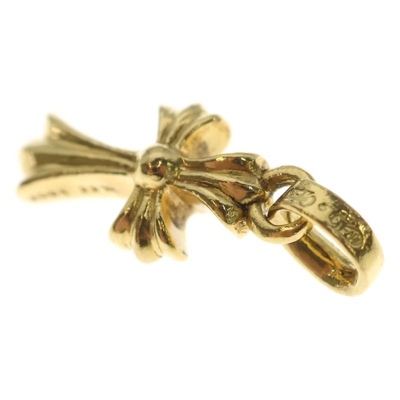 Chrome Hearts 22k Crs Bbyfat Baby Fat Cross Pendant Top Gold