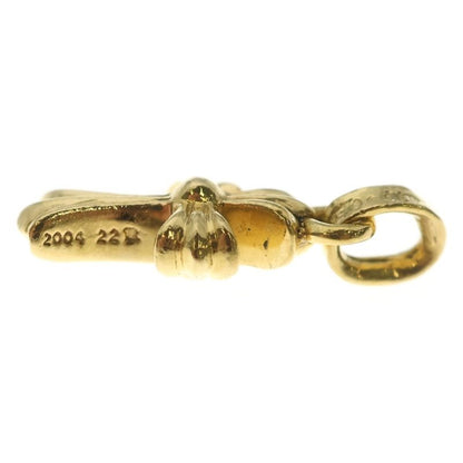 Chrome Hearts 22k Crs Bbyfat Baby Fat Cross Pendant Top Gold