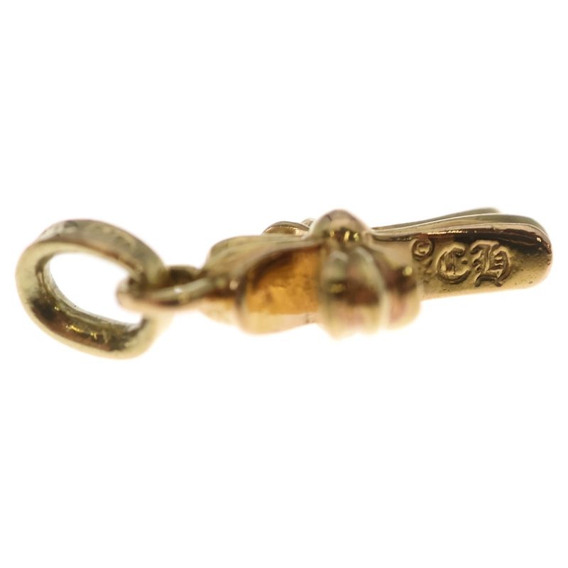 Chrome Hearts 22k Crs Bbyfat Baby Fat Cross Pendant Top Gold