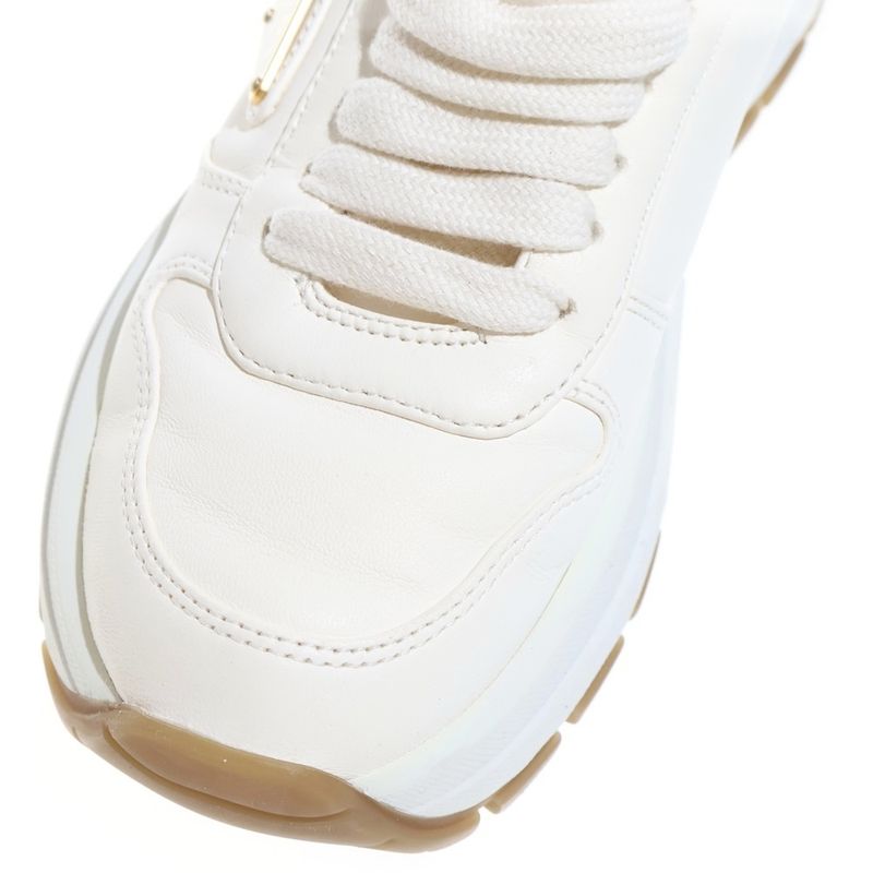 Prada Prax 01 Leather Low Cut Sneakers White