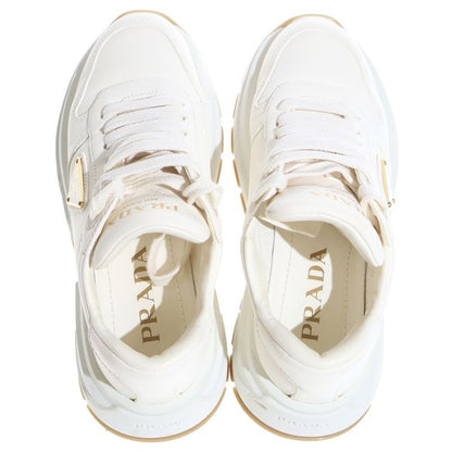 Prada Prax 01 Leather Low Cut Sneakers White