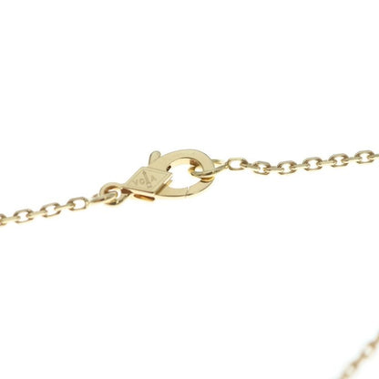 Van Cleef & Arpels Vintage Alhambra Blue Agate Necklace Yellow Gold