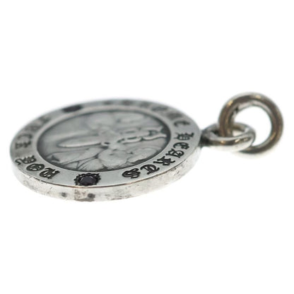 Chrome Hearts Chrm Angl Mdl V1 Angel Medal Charm After Ruby V1 Silver Keychain