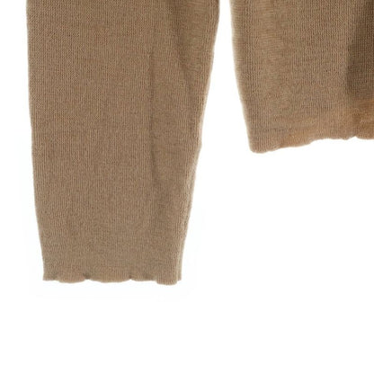 Louis Vuitton Logo Zip Up Cashmere Long Sleeve Cardigan Knit Beige