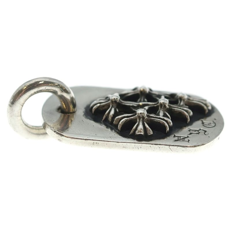 Chrome Hearts Raised Dogtag Dog Tag Nyc Limited Charm Silver Necklace Top