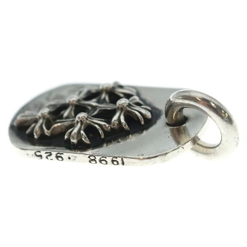 Chrome Hearts Raised Dogtag Dog Tag Nyc Limited Charm Silver Necklace Top