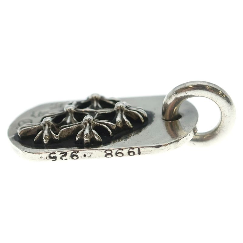 Chrome Hearts Raised Dogtag Dog Tag Nyc Limited Charm Silver Necklace Top