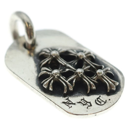 Chrome Hearts Raised Dogtag Dog Tag Nyc Limited Charm Silver Necklace Top