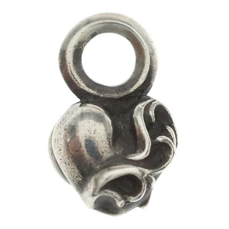 Chrome Hearts B Stack Heart Charm Silver Necklace Top