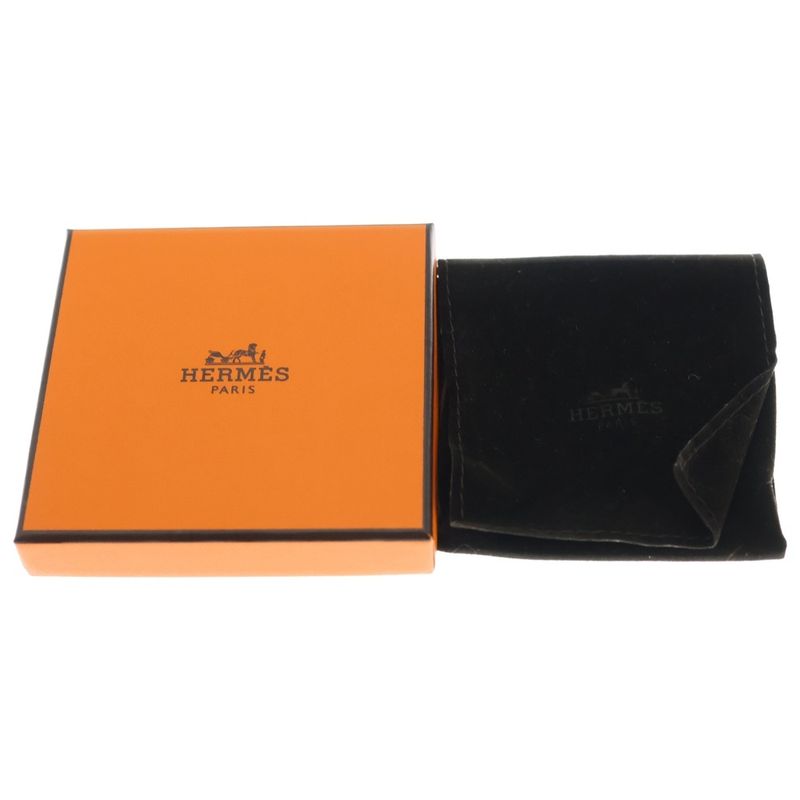 Hermes Uni Bangle Bracelet Black Gold