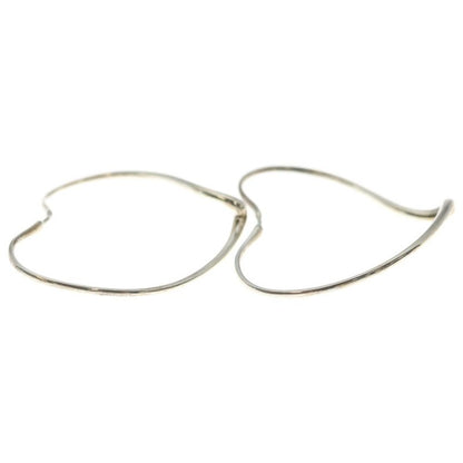 Tiffany & Co Open Heart Hoop Earrings 925 Sterling Silver