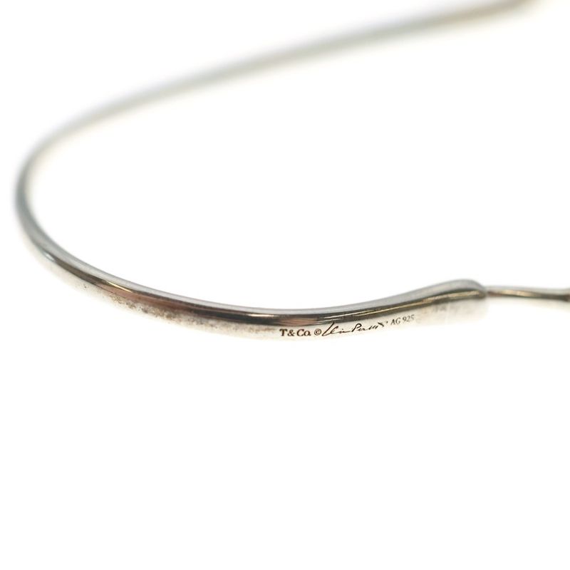 Tiffany & Co Open Heart Hoop Earrings 925 Sterling Silver