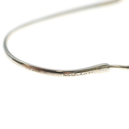 Tiffany & Co Open Heart Hoop Earrings 925 Sterling Silver