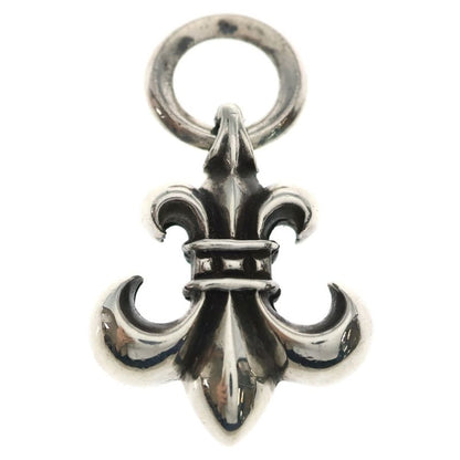 Chrome Hearts BS Fluer Charm P D BS Pave Diamond Silver Necklace Top