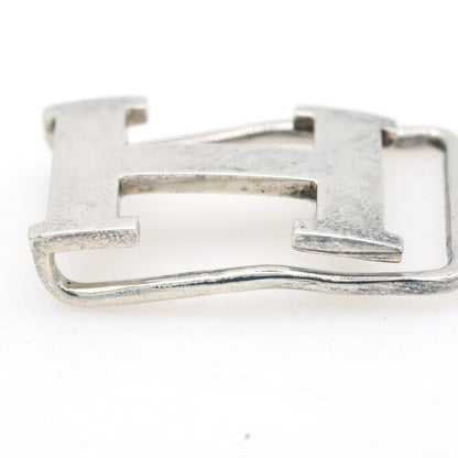 Hermes Constance Logo Money Clip Silver