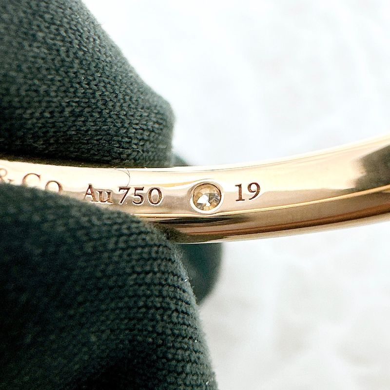 Tiffany & Co Band Diamond Ring Pink Gold