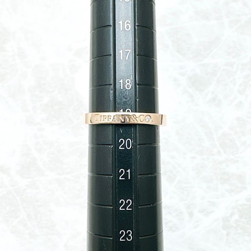 Tiffany & Co Band Diamond Ring Pink Gold