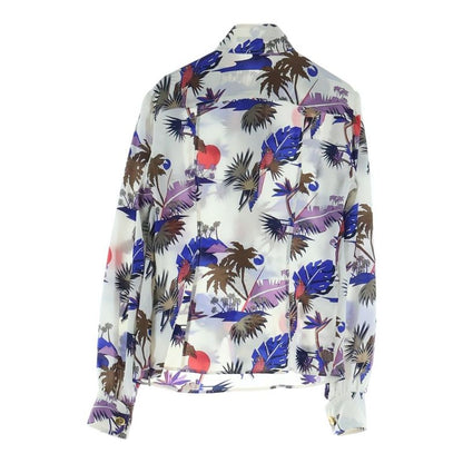 Gucci Allover Print Pullover Silk Long Sleeve Shirt White Sweater