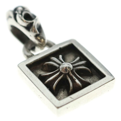 Chrome Hearts Framed CH Plus Charm Silver Necklace Top