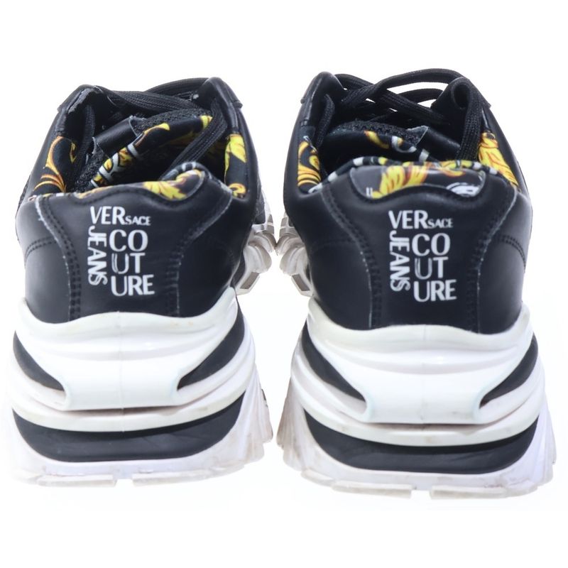 Versace Jeans Couture Trail Trek Chain Low Cut Sneakers Black