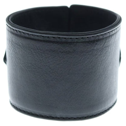 Chrome Hearts Harness Clasp Wide Leather Bracelet
