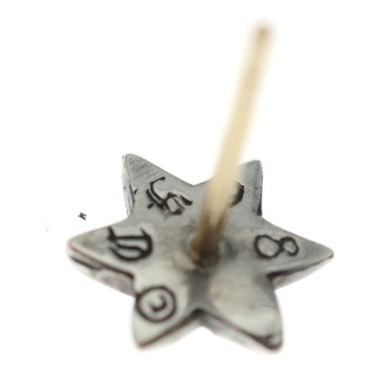 Chrome Hearts CO Star Stud Earrings Silver