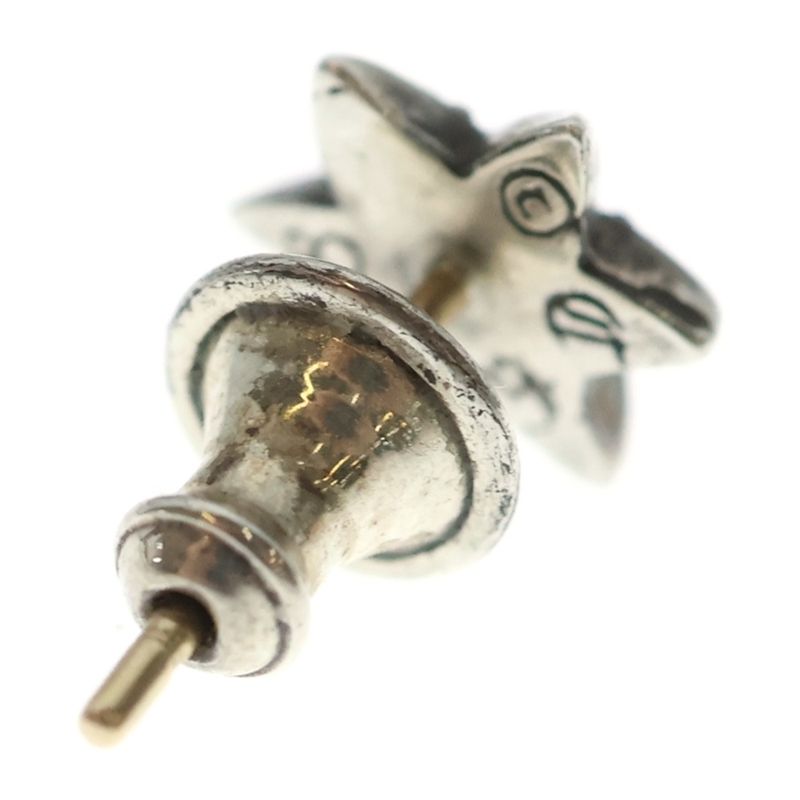 Chrome Hearts CO Star Stud Earrings Silver