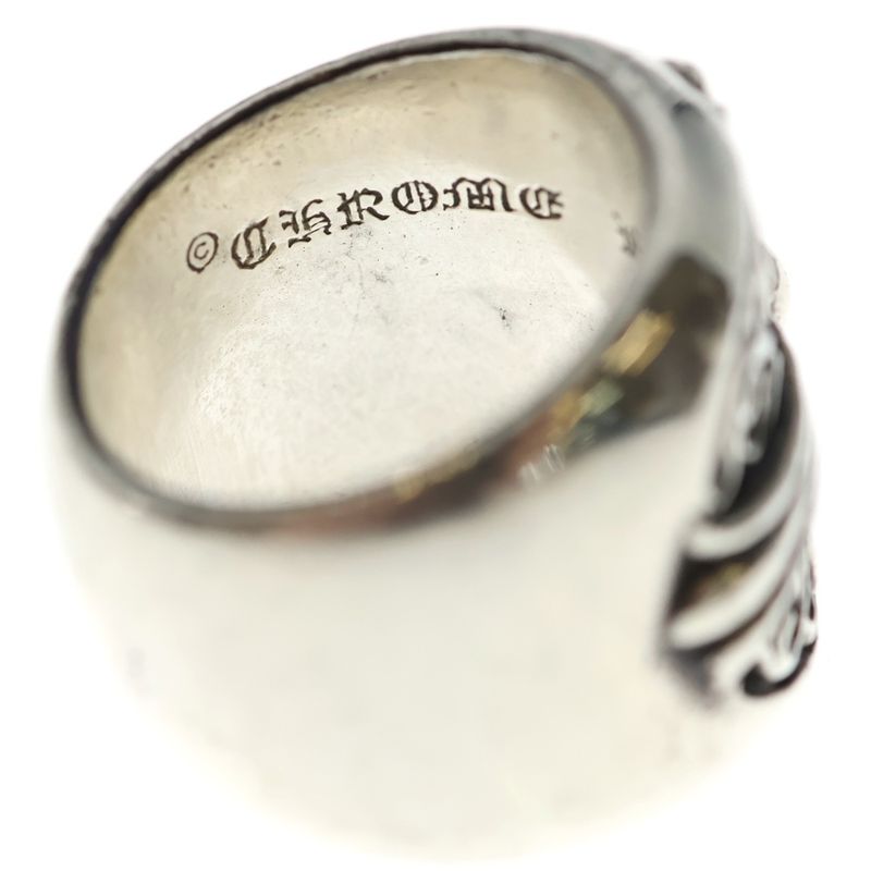 Chrome Hearts Classic Oval Cross Ring Silver with