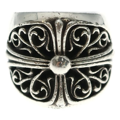 Chrome Hearts Classic Oval Cross Ring Silver with