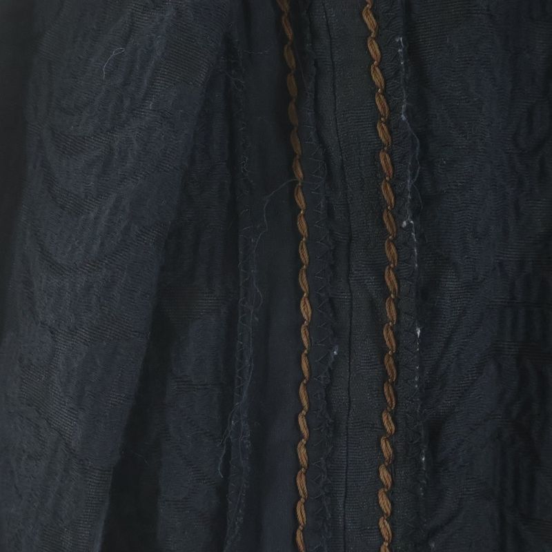 Prada Wild Stitch Flower Jacquard Tweed Jacket Black