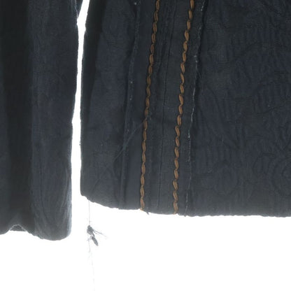 Prada Wild Stitch Flower Jacquard Tweed Jacket Black