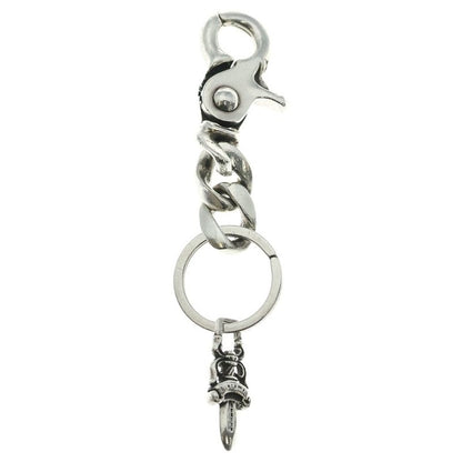 Chrome Hearts Clp Chn Classic-s Short Classic Link Key Chain Silver Necklace