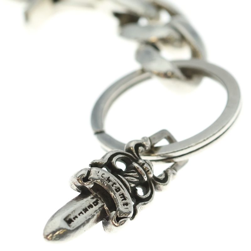 Chrome Hearts Clp Chn Classic-s Short Classic Link Key Chain Silver Necklace