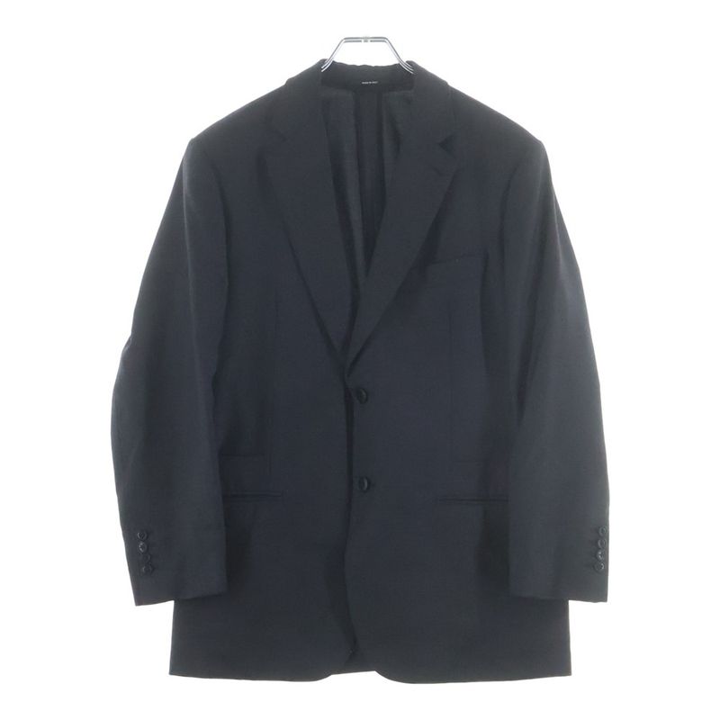 Hermes Cashmere Blend Wool Tailored Jacket Trousers Long Pants Set Suit Gray