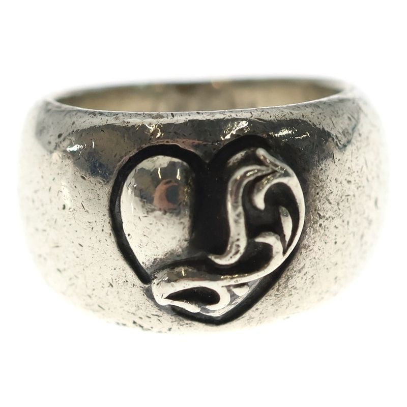 Chrome Hearts Heart in Band Ring Silver
