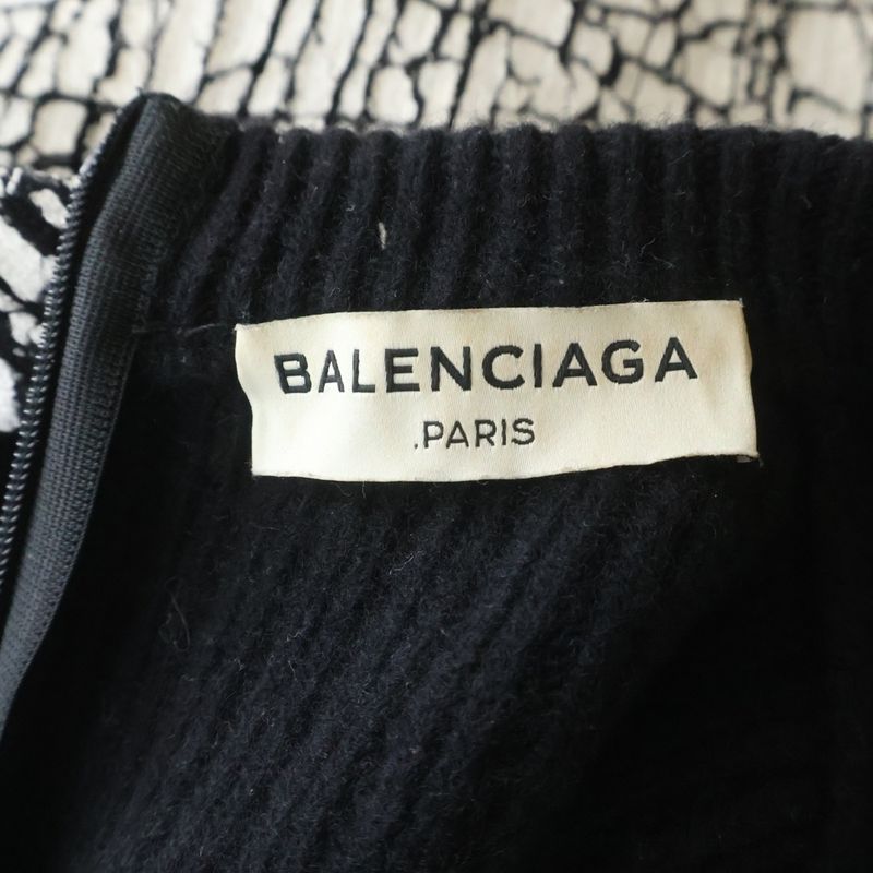 Balenciaga Crack Dress Black