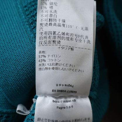 Bottega Veneta Mesh Knit Cardigan Long Sleeve Shirt Blue
